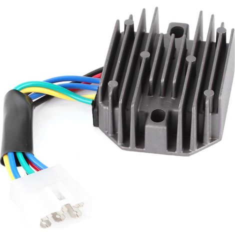 Régulateur de Tension Redresseur de Moto 185530 RP201-53710 Compatible avec les Modèles Grasshopper 1822D/718D/721D/721G et Tracteurs 650/750, 821G, Aluminium de qualité Supérieure (1/5)