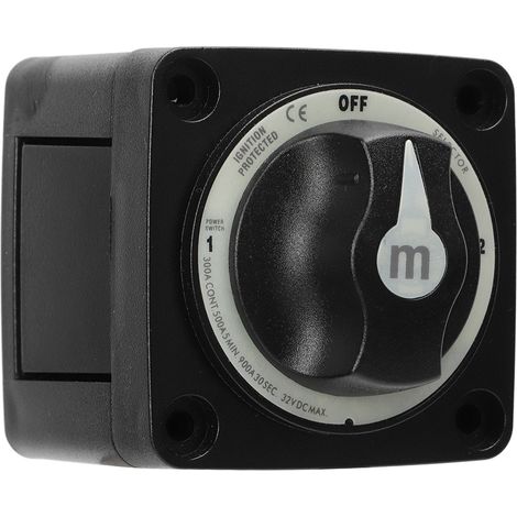 Commutateur de sélection de batterie 300 A, commutateur de coupure de batterie marin à 3 positions pour usage intensif, destiné aux camping-cars et aux bateaux (1/5)