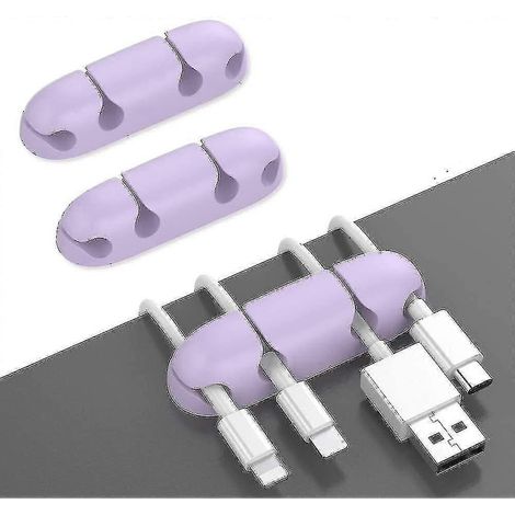 Lot de 3 attaches-câbles pour bureau, clips de fixation adhésifs résistants pour organiser câbles USB/alimentation/fils électriques à la maison, au bureau et en voiture.