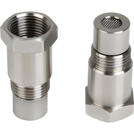 2 Pièces Adaptateur Sonde Lambda, Filetage M18 x 1.5, Entretoise Acier Inoxydable, Pour Systèmes Échappement Voiture (1/5)