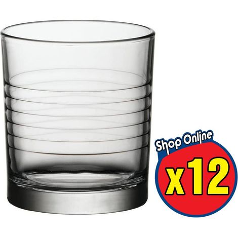 12 BICCHIERI IN VETRO DA ACQUA BORMIOLI ARENA 240 ML