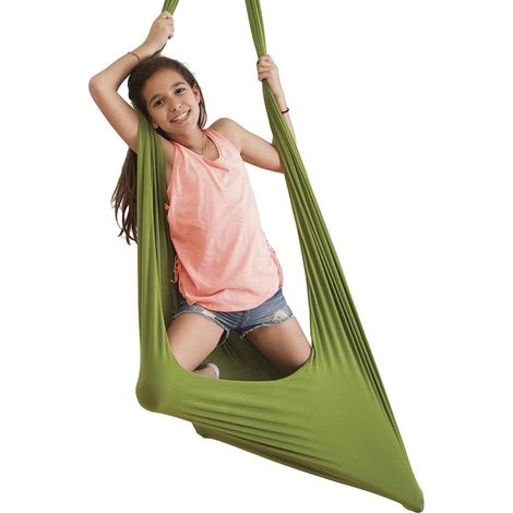 Filiyano-Ensemble balançoire et hamac de yoga pour la flexibilité et le soulagement de la douleur Vert foncé-yux (1/4)