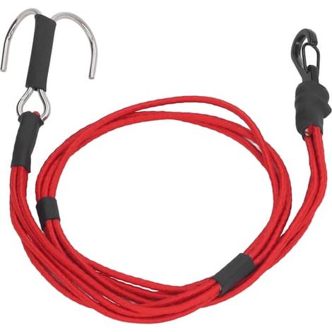 Sangle de remorquage élastique avec crochets pour camion RC tout-terrain RC Crawler à l'échelle 1/10 et 1/8 (rouge) (1/5)