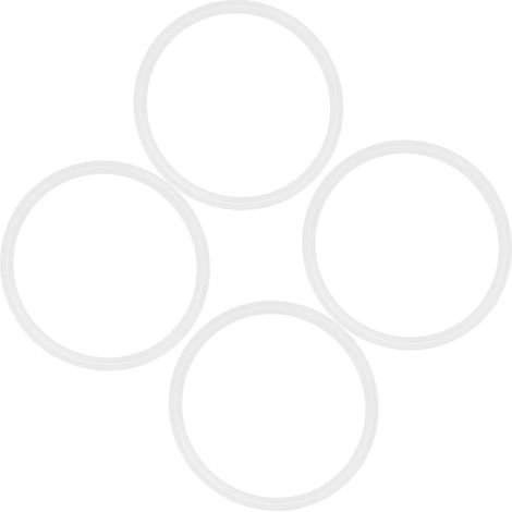 Silikon Dichtungsringe Auslaufsicher und Wärmeisolierend 4 Stück für Flaschendeckel Zubehör Weißes für Thermosflasche und Trinkbecher für Sport und Outdoor (1/5)