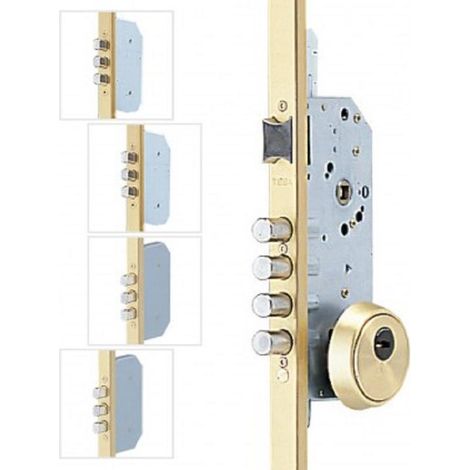 cerradura seg.tesa 5p tlbf5scle oro entrada 50mm cerradero 40mm s/cilindro (1/2)