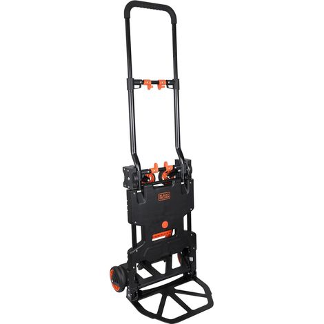 Carrello 2-in-1 Pieghevole con Piattaforma Carrellino Trasporto Pacchi Max 120kg
