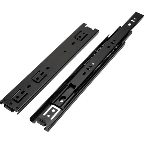 Glissières latérales pour meubles, 4-18", 3 sections, ouverture tiroir (1/5)