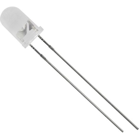 TRU COMPONENTS LED bedrahtet Rot Rund 5 mm 9500 mcd 20 °, 25 ° 20 mA (1/2)