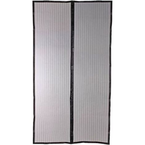 Rideau de porte moustiquaire anti-moustique 210x100 cm, rideau magnétique de moustiquaire de porte (1/4)