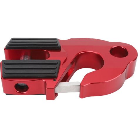 Mountain Bike Winch Hook, Heavy Duty Clevis Winch Hook, 16T Breaking Strength Aluminum Alloy Winch Cable Hook with Safety Latch, for. (1/5)
