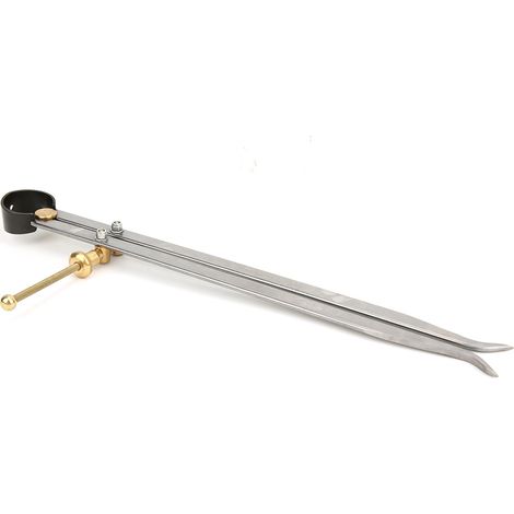 Compas à ressort rectifié avec précision, en acier au carbone et laiton, à pattes plates, 250 mm (1/5)