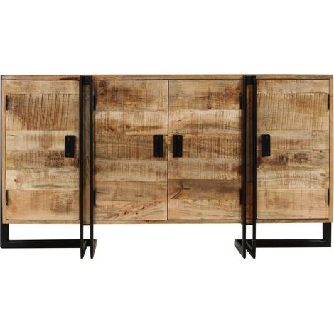 Maison Exclusive - Credenza in Legno Massello di Mango 150x40x80 cm