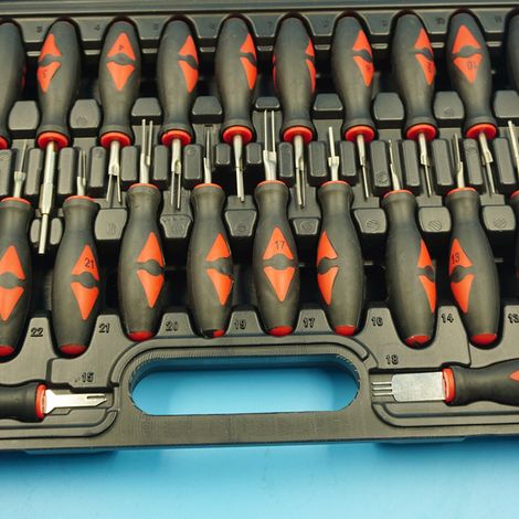 Kit de 23 outils de démontage de bornes en acier inoxydable pour la réparation automobile et le démontage de composants électroniques. (1/5)