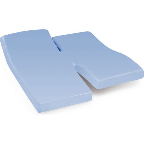 Drap housse relaxation uni coton ALTO - TPR Tête et pied relevable 2x80x200 cm (1/5)