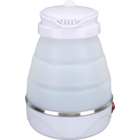 Bouilloire électrique pliable 0,6 L 600 W, en silicone, portable, idéale pour les voyages et le camping (prise UE 220 V). (1/5)