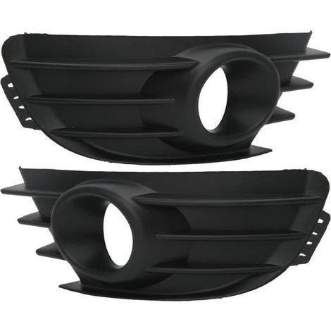 1 Paire de Caches Noirs de Calandre Antibrouillard de Pare-chocs pour C4 2004‑2008 (1/4)