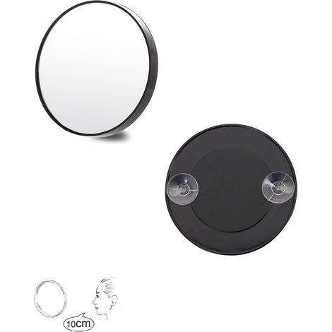 miroir, miroir à ventouse grossissant 10x, miroir de beauté (1/2)