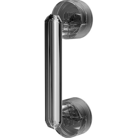 Poignée de porte à ventouse, poignée de porte et de fenêtre étanche sans perforation, adaptée à la salle de bain (gris) (1/3)