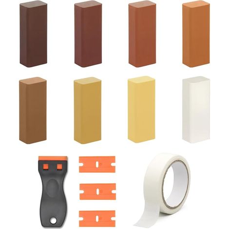 Wood Filler 8 Colours, Wood Putty, Parquet Repair Kit (1/5)