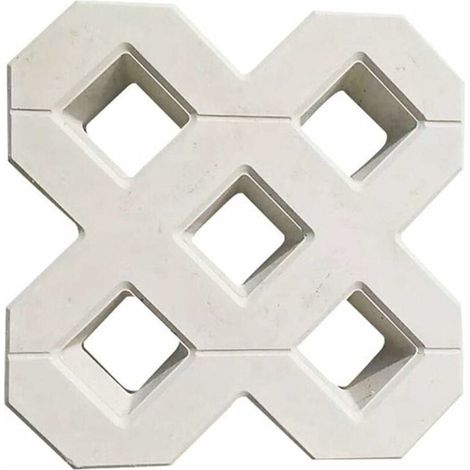 Molde para pavimento, molde para losa de hormigón, bricolaje, camino cuadrado de jardín, hormigón, plástico, ladrillo de pavimento de propileno, molde para pasarela, jardín, edificios, accesorios, mol (1/4)