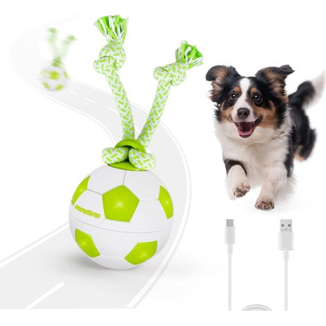 Balle interactive pour chien, balle mobile pour chien avec lumières LED, jouet interactif pour chien pour l'ennui, jouet activé par le mouvement pour chiots de petite, moyenne et grande