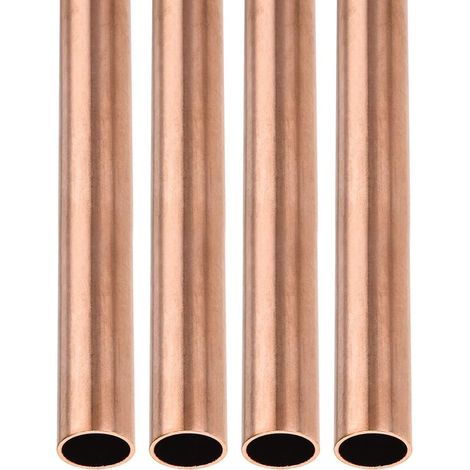 16mm x 1mm x 200mm(ODxParoi TxL) Cuivre Tube - 4Paquet - Bonne pour Machines Équipement Bricolage Décoratif Cadre - Rond Métal Tube (1/5)