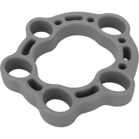 Appareil d'exercice pour doigts en silicone souple, renforceur de poigne pour arthrite et syndrome du canal carpien, gris, résistance 50LB (1/5)