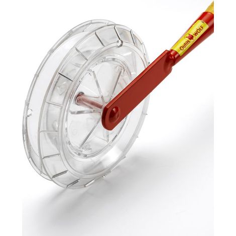 Semoir manuel à graines Wolf EB75 – Contenance 1/12L – Largeur 12.5 cm – Hauteur 88 cm – Manches en frêne 75 cm – Fabre Graines
