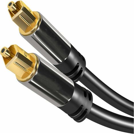 Câble audio numérique optique 10m / câble TOSLINK (TOSLINK vers TOSLINK, câble fibre optique pour home cinéma, PS4, Xbox) Série Pro Câble et adaptateur pour vidéosurveillance (1/4)