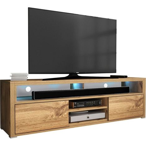 Mueble TV Nashville 111 , Número de puertas: 2, Número de cajones: 0, 137x43x33cm, LED (1/4)