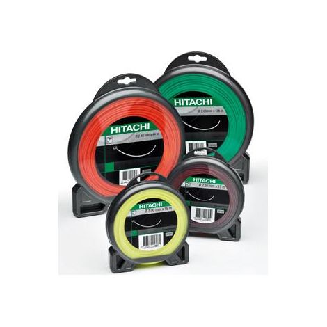 Recharge fils nylon hélicoïdale 2.0mm 50gr L.15m vert HIKOKI 781041