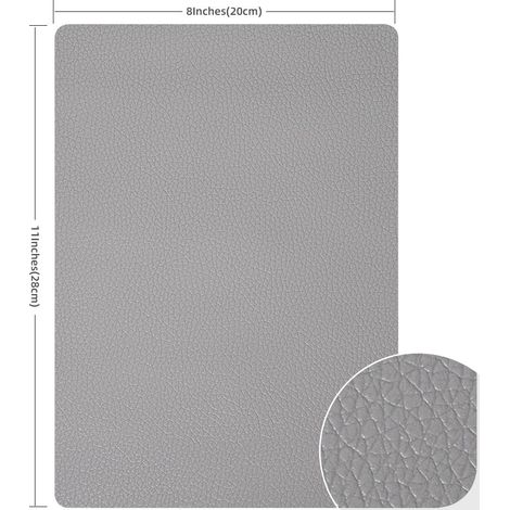 Patch auto-adhésif pour réparer le cuir PU noir, couleur noire, auto-adhésif, pour une utilisation pratique en entretien, réparation et bricolage.-AquaForge (1/3)