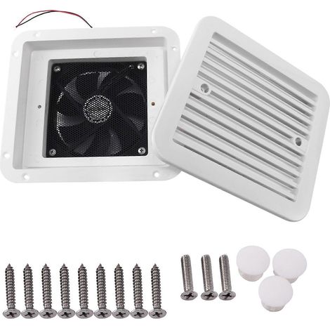Ventilateur de plafond silencieux 12V pour camping-car, extracteur d'air de toit pour caravane, moteur de ventilation de toit, 12 volts, faible bruit, pour véhicule récréatif, évacuation d'air, access (1/5)
