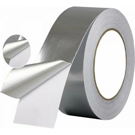 5cmX10mX0.06mm,1 pcs Ruban d'isolation thermique résistant à la chaleur, ruban étanche Ruban en aluminium pour l'étanchéité ou l'isolation (1/5)