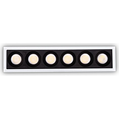 Faretto Incasso Contemporaneo Lika Alluminio Bianco Led 19W 3000K Ip20