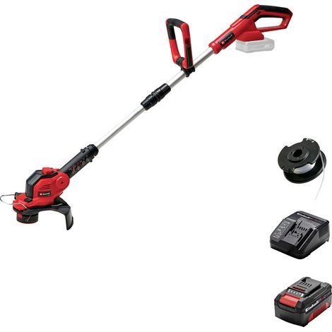Einhell GE-CT 18/28 Li Set Akku Akku-Rasentrimmer  inkl. Akku, Einstellbarer Holm, inkl. Ladegerät,
