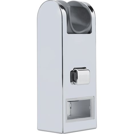 Höhenverstellbare Duschstange aus verchromtem ABS, 30x15mm Wandhalterung für Duschkopf, robuste Gleitschiene zur Befestigung des Duschkopfs. (1/5)