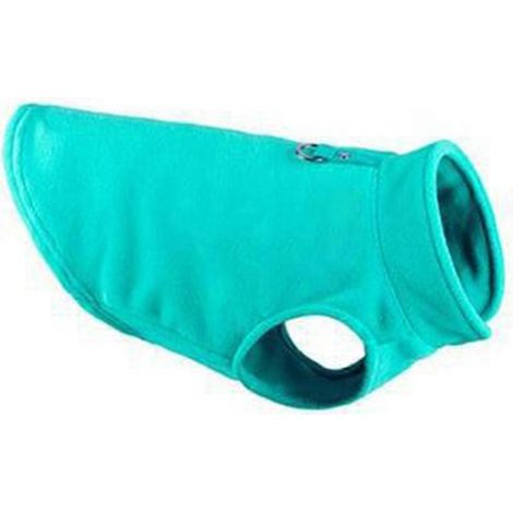 Pull pour chien, vêtements d'hiver chauds pour petit chien, pull à col montant en maille - Taille M - Bleu ciel (1/5)