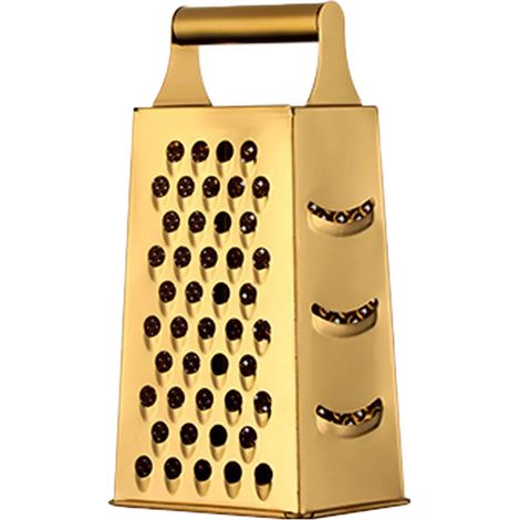 Box-Reibe 4-seitige Edelstahl-Käsereibe für die Küche mit Griff für Käse, Gemüse, Hand-Aktenvernichter