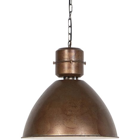 Industrial Pendant Lamp Rust Brown - Flynn (1/5)