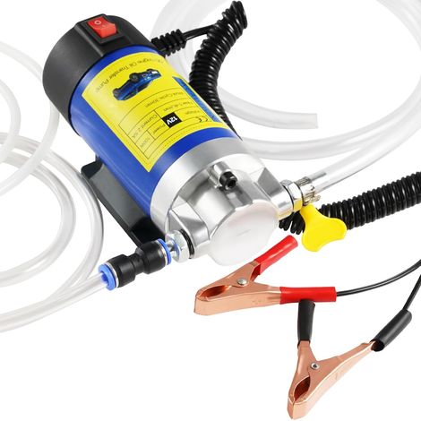 Pompe à huile 12V 100W, utilisée pour la vidange d'huile moteur, pompe de transfert de liquide électrique, adaptée aux automobiles, tondeuses à gazon, navires, etc. (1/5)