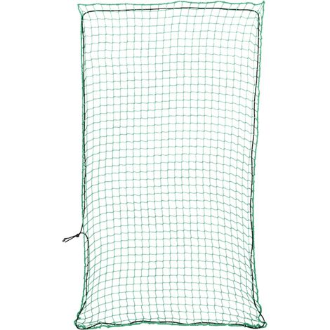Rete per protezione rimorchio ancoraggio portapacchi con corda elastica 2,7 x 1,5 m PP verde 020042187