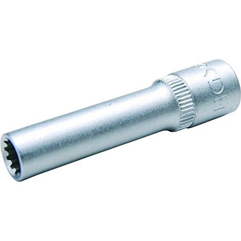 BGS Steckschlüssel-Einsatz Gear Lock tief Antrieb Innenvierkant 6,3 mm (1/4") SW 11 mm - 10161