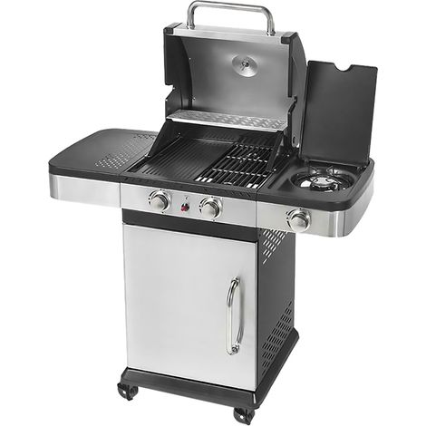 Barbecue A Gas 'Indianapolis 3 Titanium' Cm. 120 x 50 x H.130