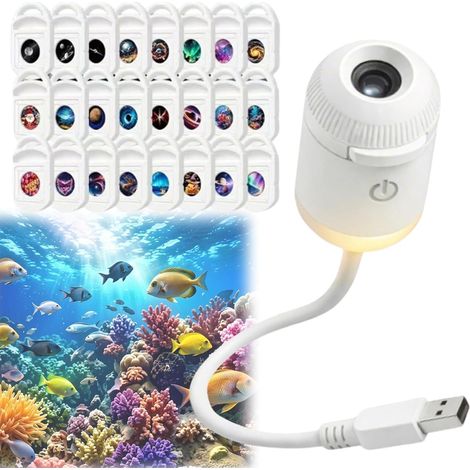 HD Smart Dynamic 5D Holographic Night Light Projector, Plug & Play HD Star Projector, 360° USB Galaxy and Moon Projector Lamp (1/5)