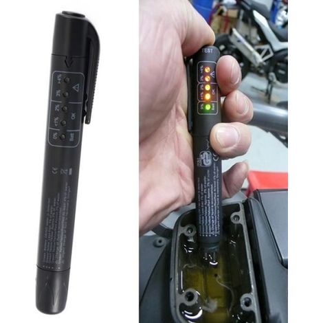 Testeur Liquide De Frein - DOT3 DOT4 DOT5 - Indicateur Humidité LED - Pour Voiture - 1 Pièce (1/4)