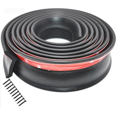 Joint Bas de Porte Garage 3m, Bande d'Étanchéité en Caoutchouc EPDM Universelle avec Clous, Isolation Anti-Poussière et Humidité pour Portes de Garage (1/5)