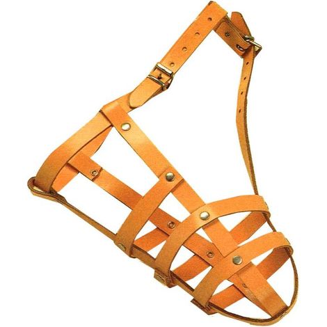 Collar bozal para perro de cuero tamaño 1