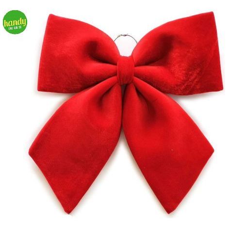 Fiocco decorativo general trade 44x46,5 cm tessuto rosso