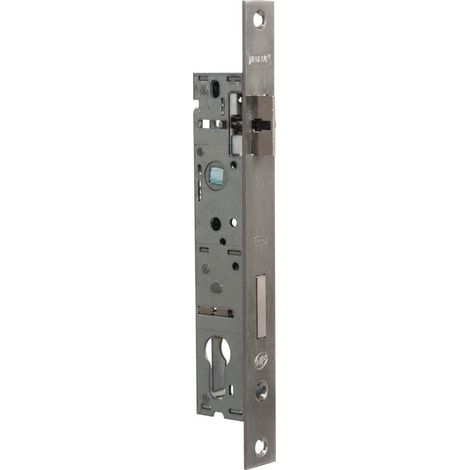 Metalux – Serrure monopoint en applique 92mm – Coffre en acier galvanisé 41mm – Pêne dormant réversible – Compatible avec cylindres européens